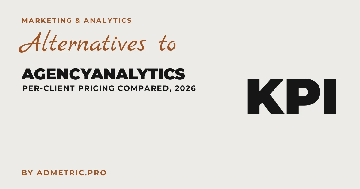 Alternativas a AgencyAnalytics para agencias en 2026