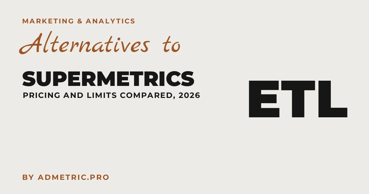 Alternativas a Supermetrics: precios y límites comparados
